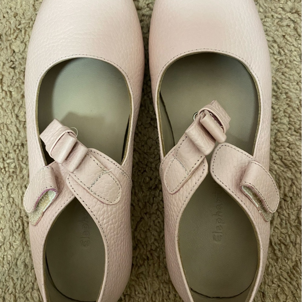 Elephantito Pink Flats Comfortable Leather Design